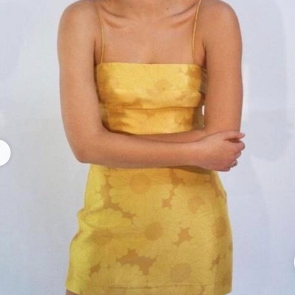 realisation par the christy dress in sunflower
